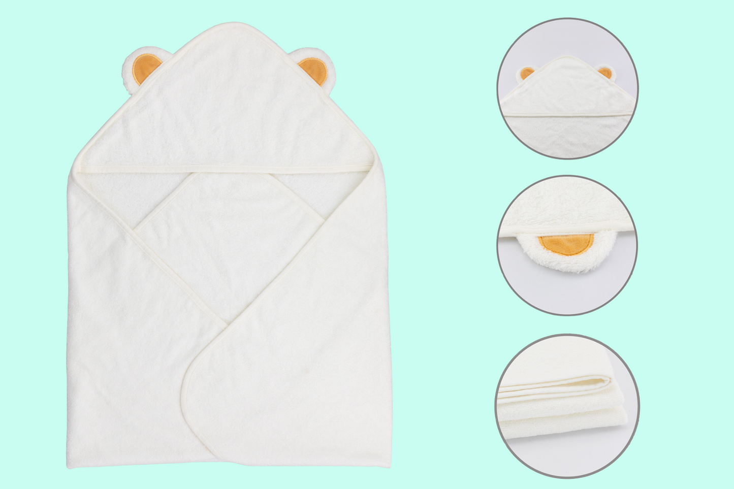 Bamboo Hooded Towel (75cm x 75cm)